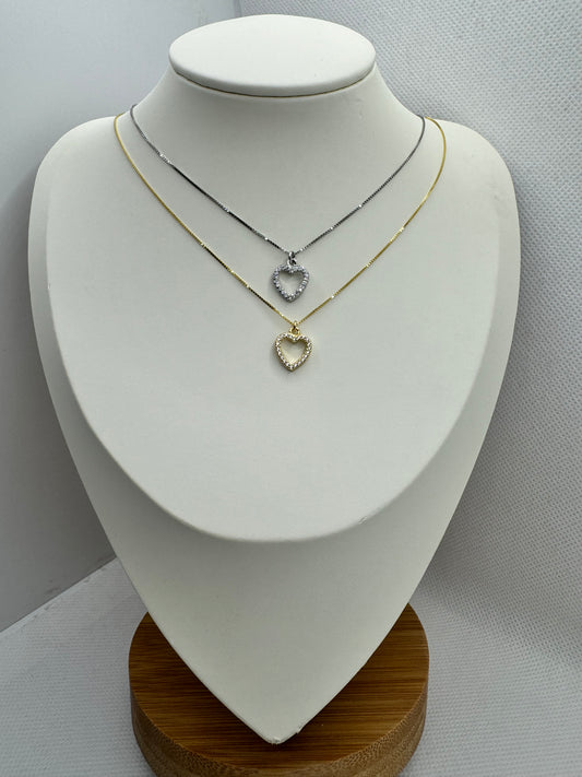 Collana cuore vuoto