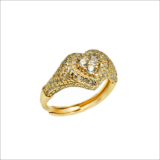 Anello in argento 925 con zirconi