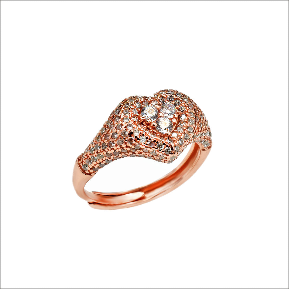 Anello in argento 925 con zirconi