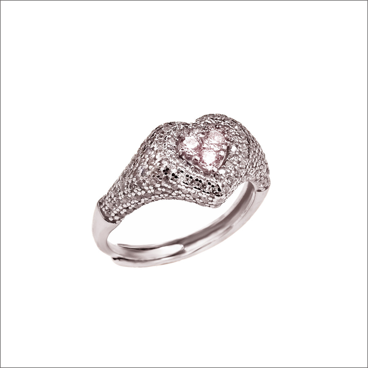 Anello in argento 925 con zirconi