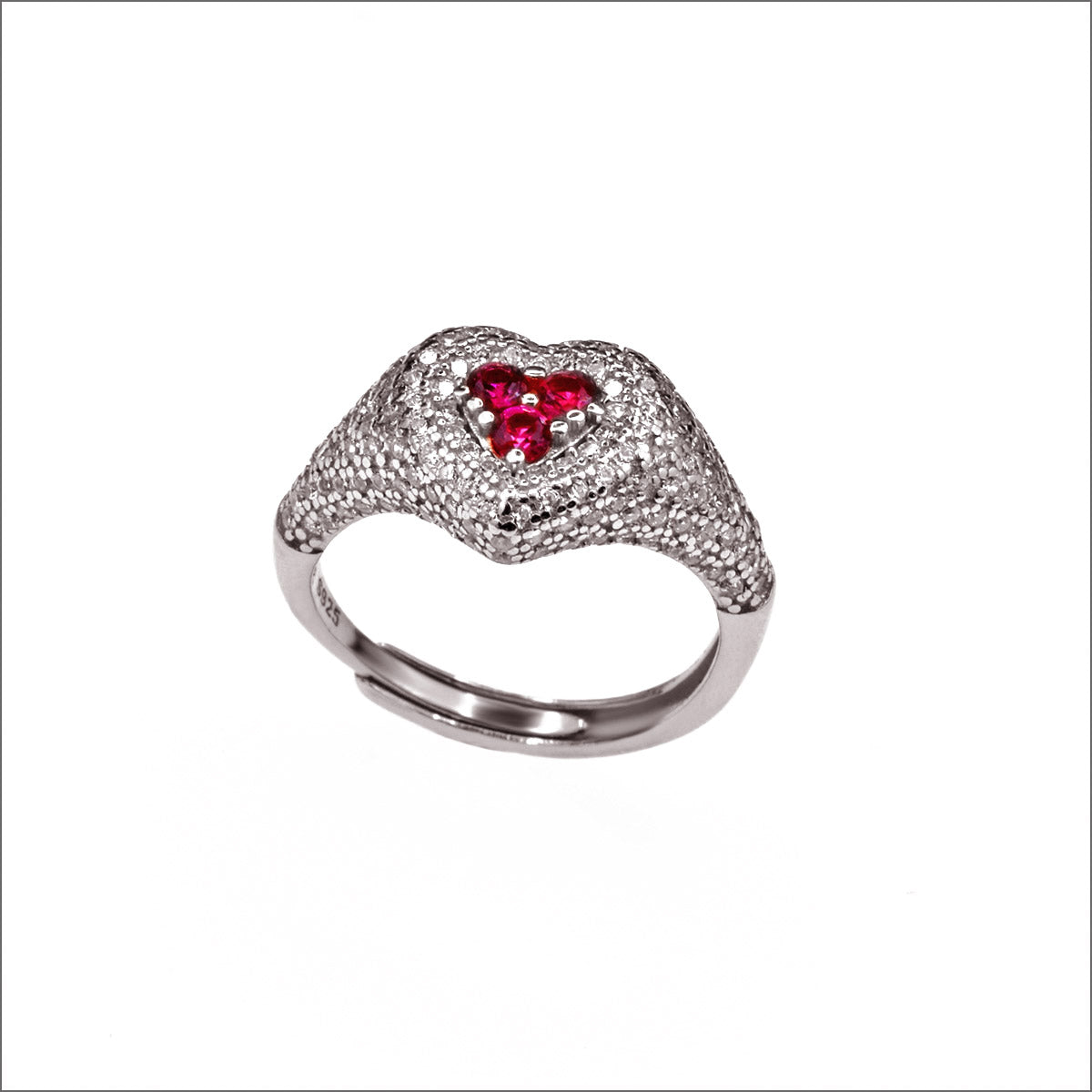Anello in argento 925 con zirconi