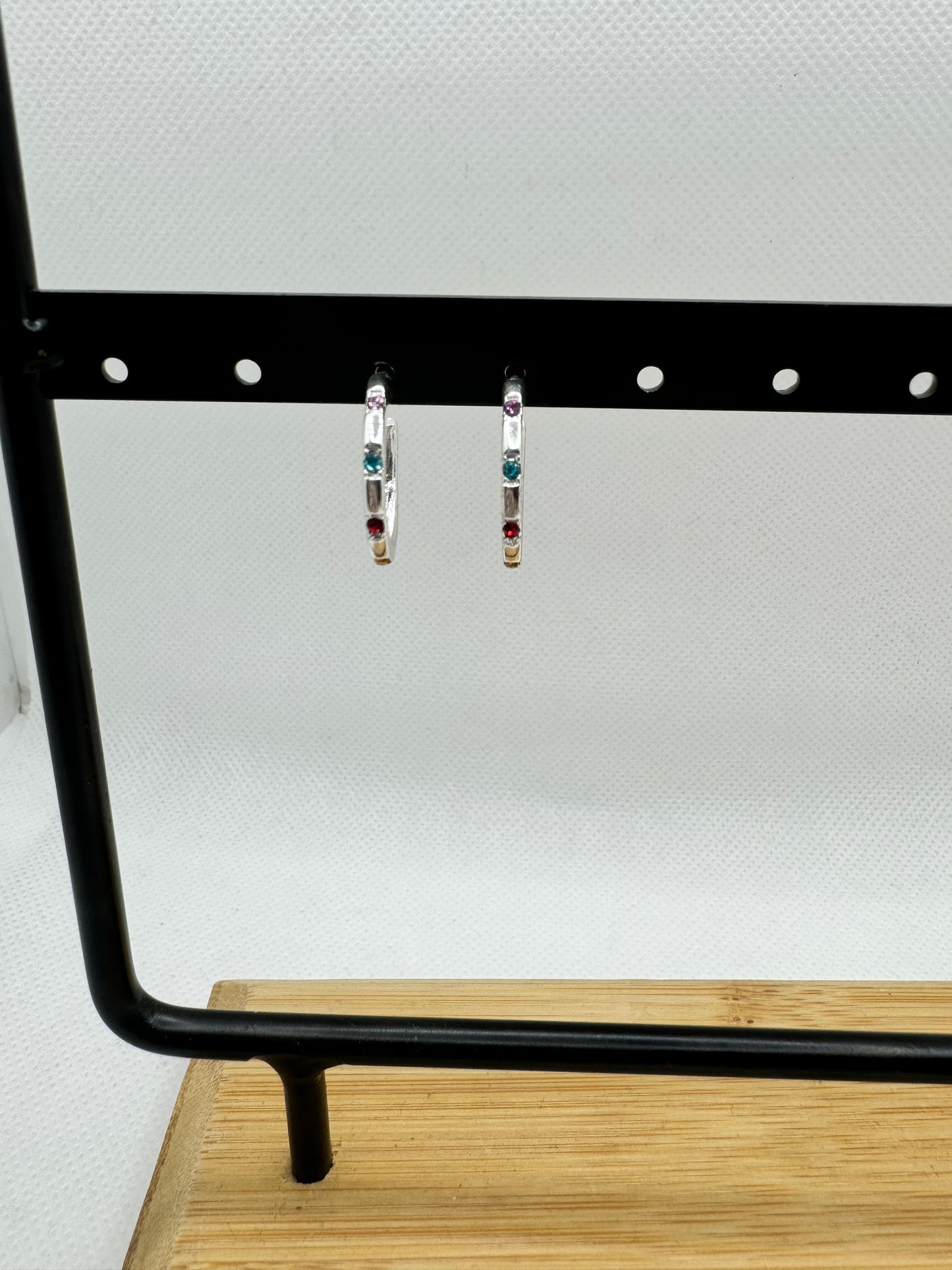 Orecchini cerchietti multicolor