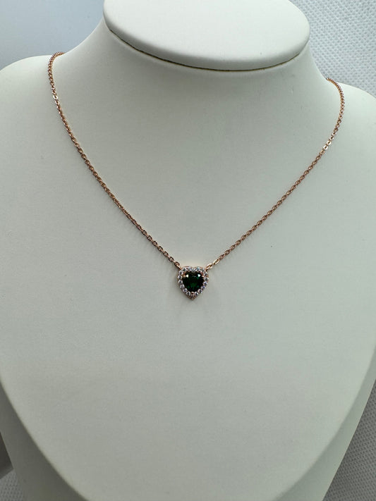 Collana rose gold cuoricino