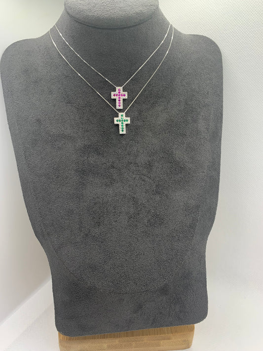 Collana croce argento 925