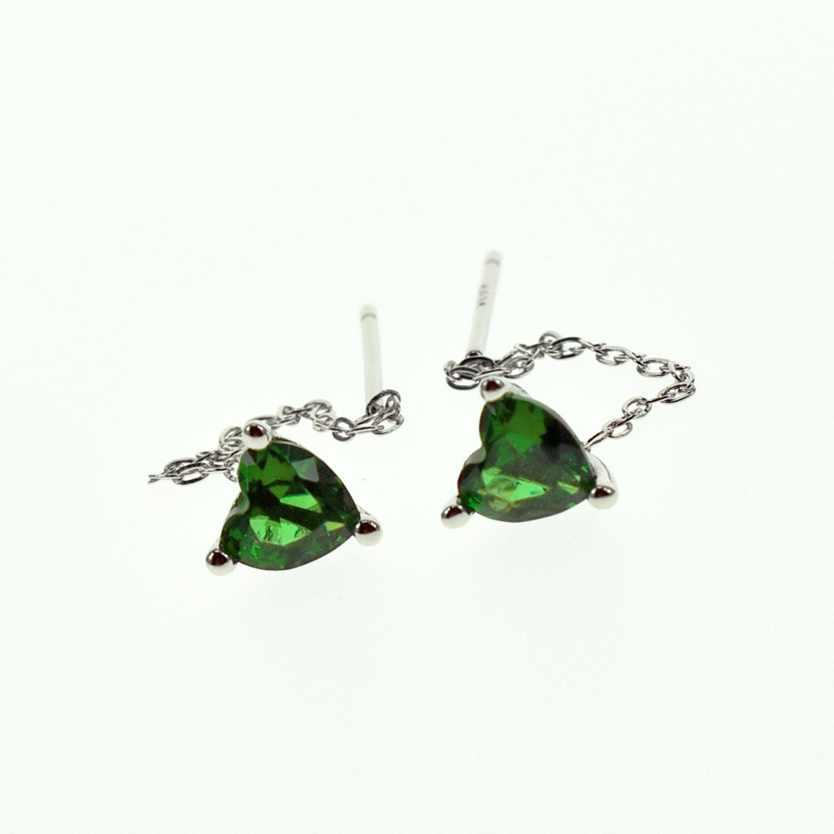 Orecchino a catena infilatori con zirconi in argento 925 (1 PZ)
